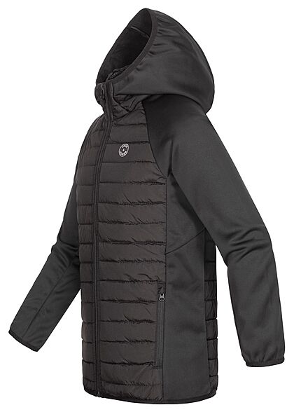 Jack and Jones Junior NOOS Overgangsjas met kap en 2 zakken zwart