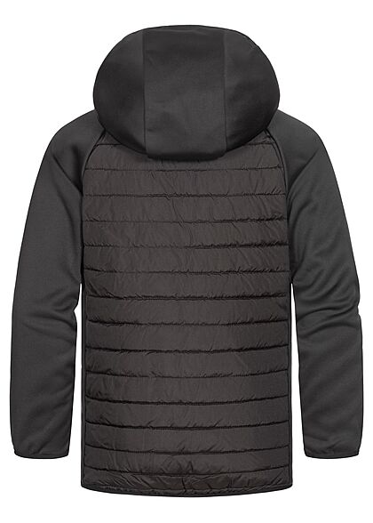 Jack and Jones Junior NOOS Overgangsjas met kap en 2 zakken zwart