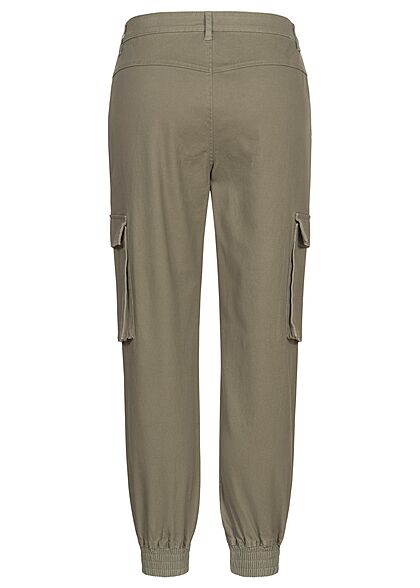 lava teleurstellen Verschillende goederen ONLY Dames Cargo broek met 4 zakken groen
