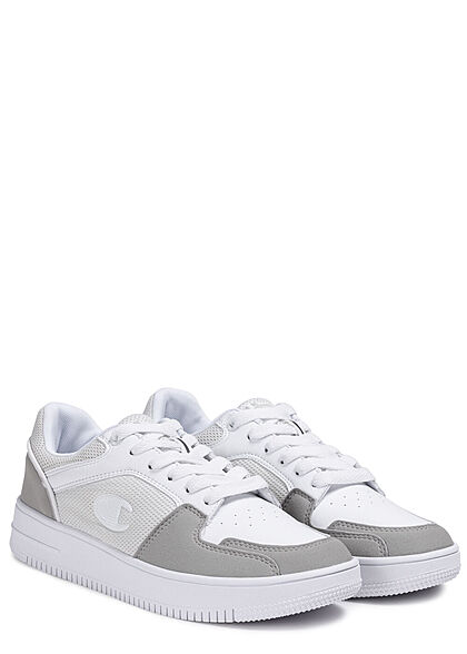 Champion Heren Lage Sneaker met veters wit beige grijs