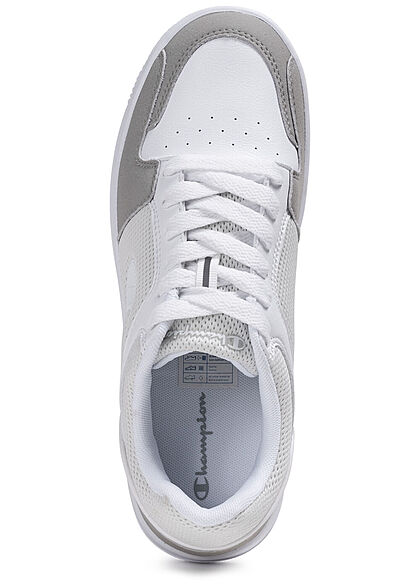 Champion Heren Lage Sneaker met veters wit beige grijs