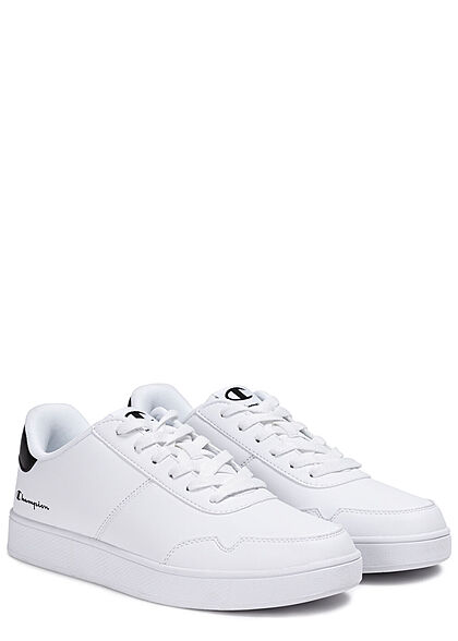 Champion Heren Lage Sneaker met Logo 2-kleurig wit en zwart