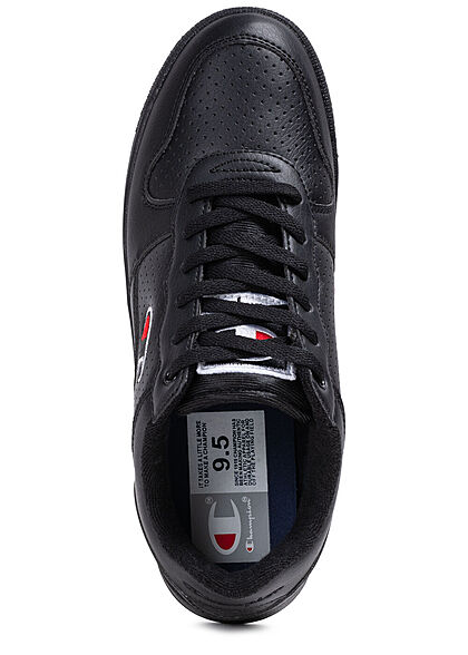 Champion Heren Lage Sneaker met logostiksel zwart