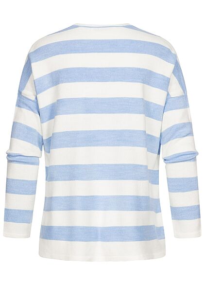 Witte trui met blauwe strepen best sale
