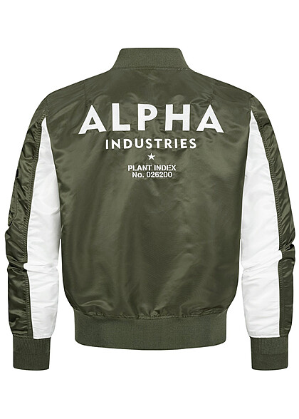 Alpha Industries Heren Nylon Bomberjack met 2 zakken donkergroen