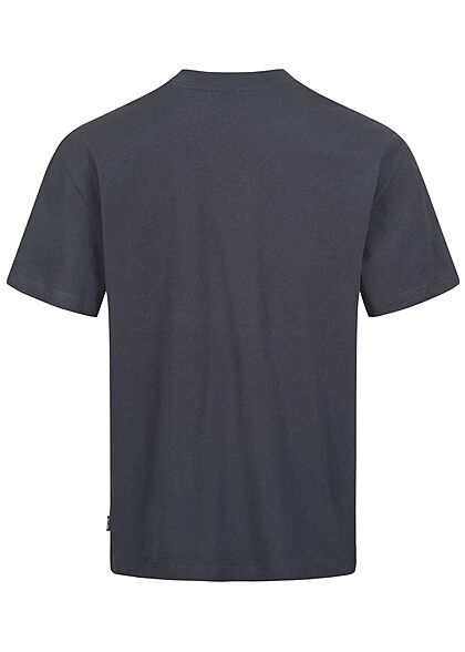 ONLY & SONS Heren T-Shirt met SOHO soft patch donkerblauw en wit