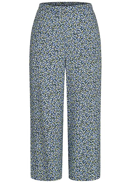 VILA Dames Stoffen broek met elastische tailleband en Print multi color