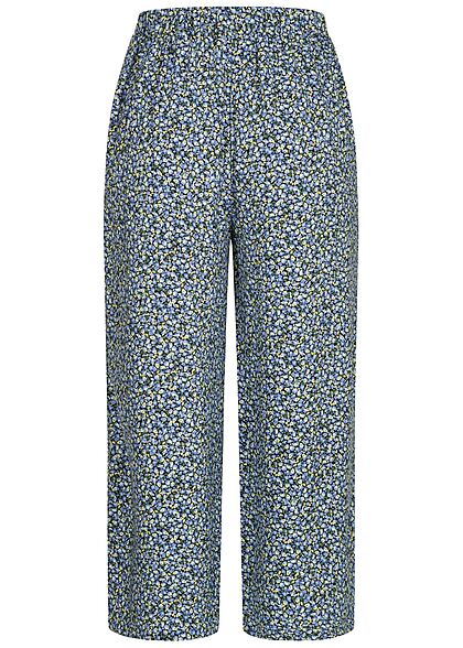 VILA Dames Stoffen broek met elastische tailleband en Print multi color