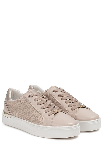 Tom Tailor Dames Kunstleren Sneaker met Memory Foam beige
