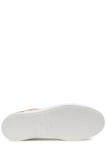 Tom Tailor Dames Kunstleren Sneaker met Memory Foam beige