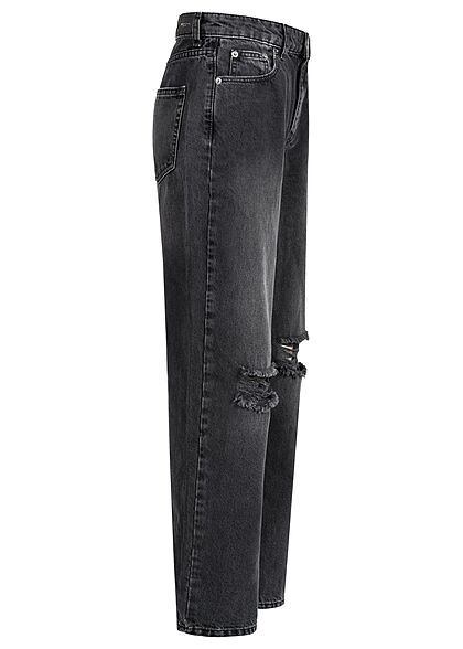 ONLY Dames NOOS Jeans Broek met 5 zakken gewassen look zwart