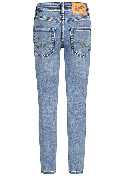 Jack and Jones Junior NOOS Slim Fit Jeans Broek met 5 zakken blauw denim