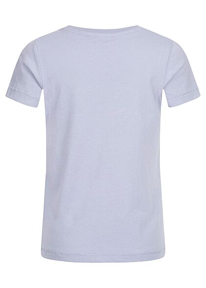 ONLY Kids Meisje T-Shirt met logo-opdruk blauw