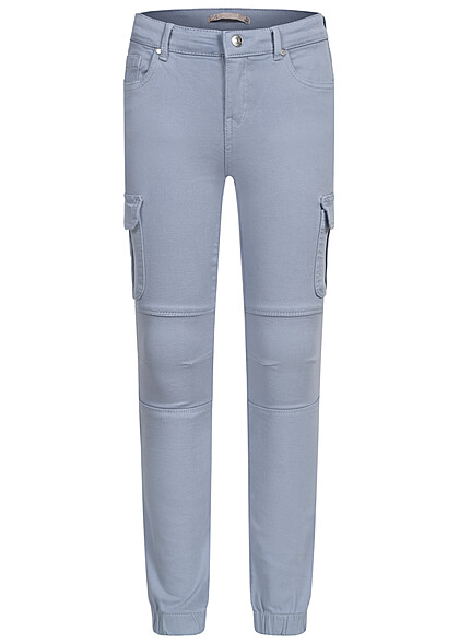 ONLY Kids Meisje NOOS Cargo Broek met 7 zakken blauw