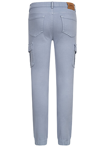 ONLY Kids Meisje NOOS Cargo Broek met 7 zakken blauw