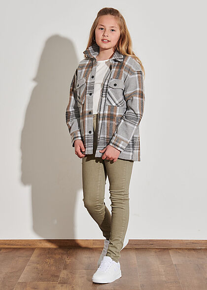 ONLY Kids Meisje Jeans Broek met 5 zakken groen