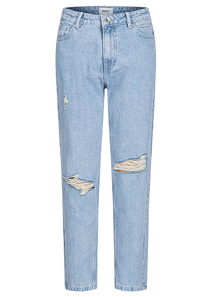 ONLY Dames NOOS Jeans Broek met 5 zakken hoge taille lichtblauw