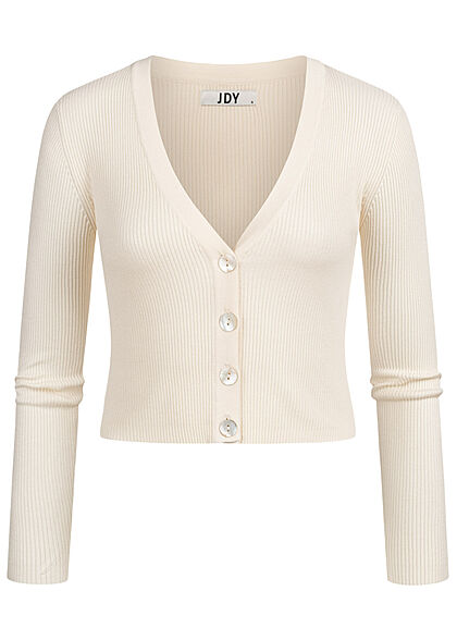 JDY by ONLY Dames NOOS Vest met knopen en V-hals wit