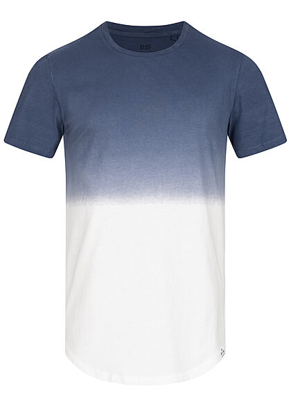 ONLY & SONS Heren T-Shirt gewassen look vervagend donkerblauw