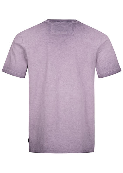 ONLY & SONS Heren NOOS Basic T-shirt gewassen look donkerpaars