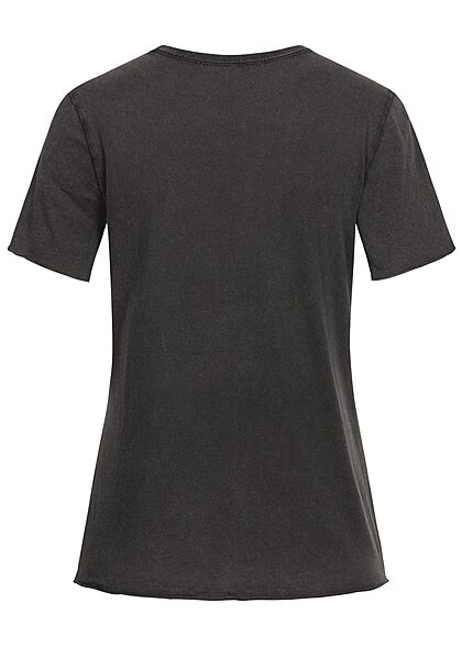 ONLY Dames T-shirt met Reckless opdruk zwart