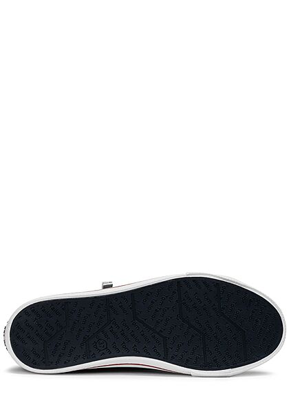 Tom Tailor Dames Lage Sneaker met veters zwart en wit