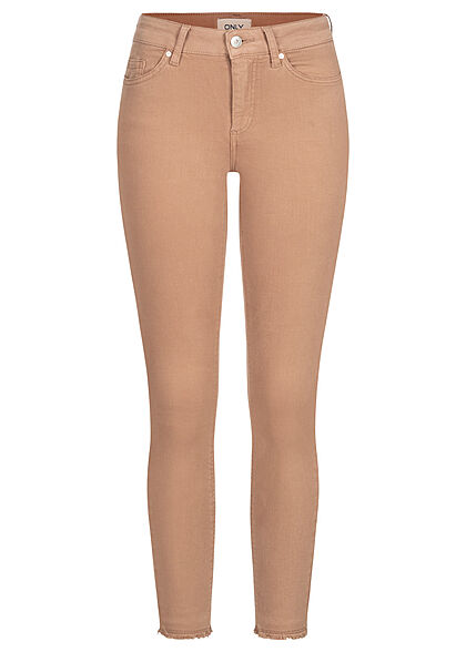 ONLY Dames NOOS Skinny Fit Jeans Broek bruin beige