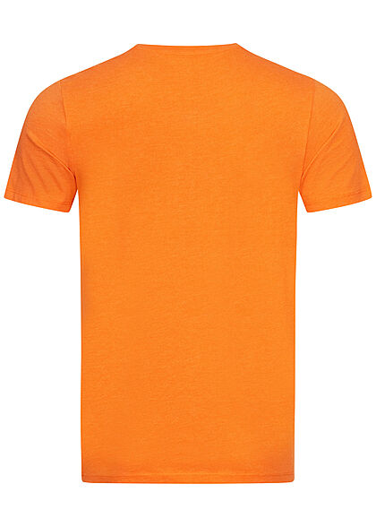 Jack and Jones Heren T-Shirt met logo-opdruk oranje