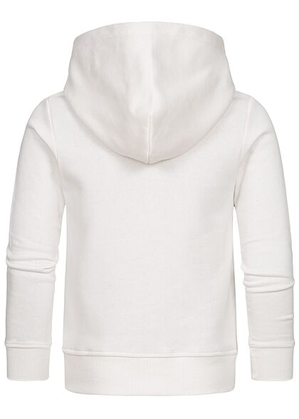 Jack and Jones Junior Hoodie met camouflage logo-opdruk wit