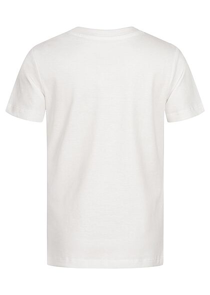 Jack and Jones Junior T-Shirt met camouflage logo-opdruk wit