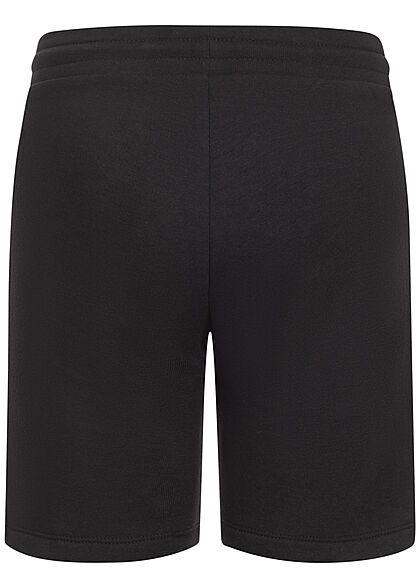 Jack and Jones Junior Korte Sweatpants met logo-opdruk zwart wit