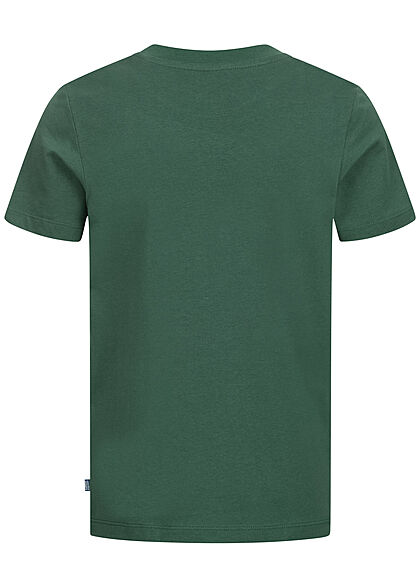Jack and Jones Junior T-shirt met meerkleurige logoprint groen