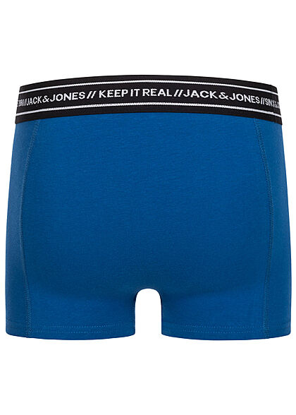 Jack and Jones Junior 3-Pack Boxershorts grijs blauw rood