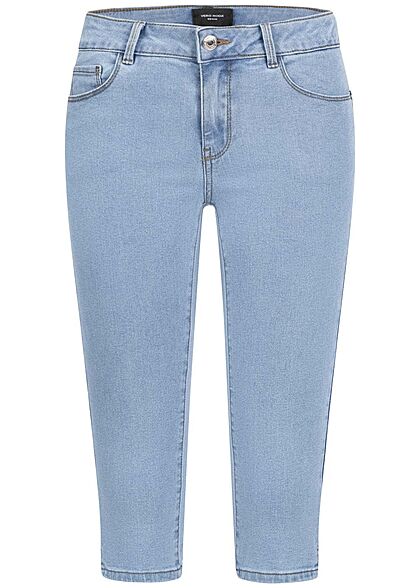 Vero Moda Dames Capri Jeans Broek met 5 zakken lichtblauw