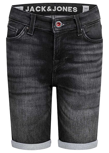 Jack and Jones Junior Jeans Korte broek 5 zakken zwart