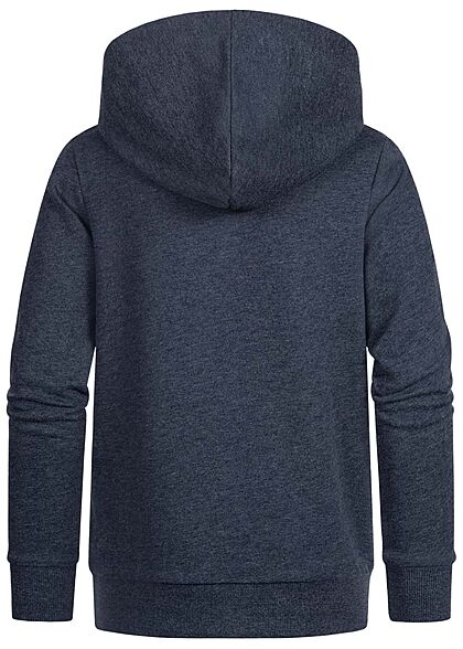 Jack and Jones Junior Hoodie met logo-opdruk marineblauw