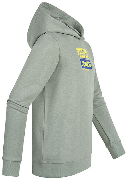 Jack and Jones Junior Hoodie met logo-opdruk grijs