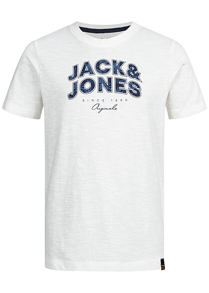 Jack and Jones Junior T-Shirt met logo-opdruk wit