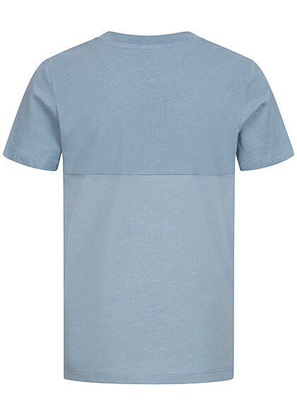 Jack and Jones Junior T-Shirt met logoprint 2-tone faded lichtblauw