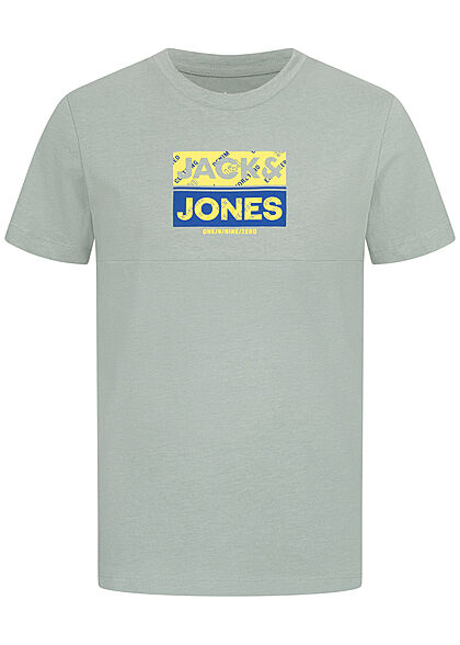 Jack and Jones Junior T-Shirt met logoprint 2-tone grijs