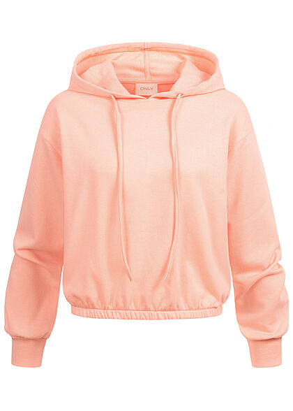 ONLY Dames Hoodie met trekkoordjes roze