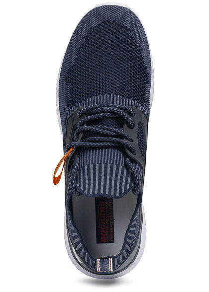 Dockers by Gerli Heren Sneaker van mesh met veters marineblauw