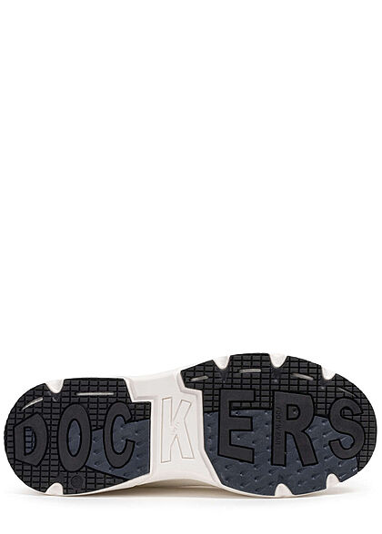 Dockers by Gerli Heren Sneaker van mesh met veters wit