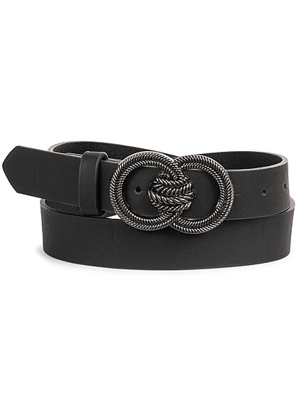 ONLY Dames Riem met metalen gesp zwart