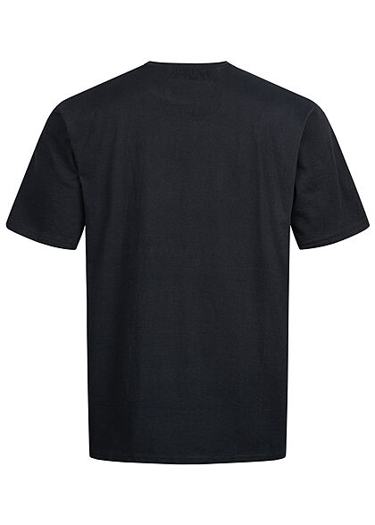 Geographical Norway Heren T-Shirt met logo-opdruk zwart