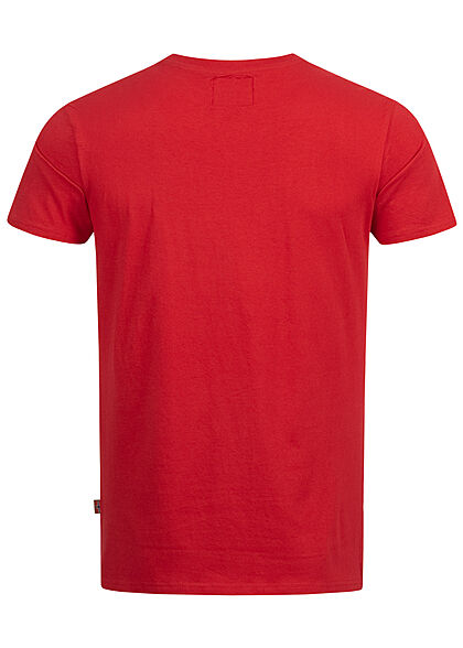 Geographical Norway Heren T-Shirt met logo-opdruk rood