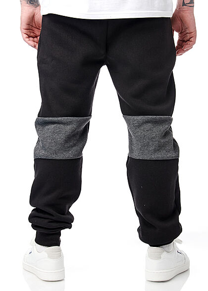 Geographical Norway Heren Sweatbroek met 2 zakken en logoprint grijs zwart