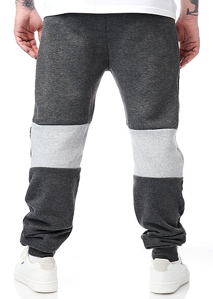 Geographical Norway Heren Sweatbroek met 2 zakken en logoprint grijs