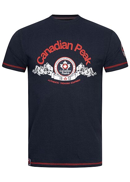 Canadian Peak Heren Basic T-shirt marineblauw - Art.-Nr.: 22030550