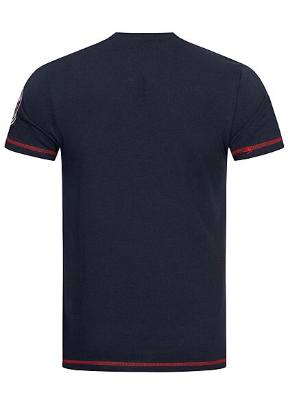 Canadian Peak Heren Basic T-shirt marineblauw